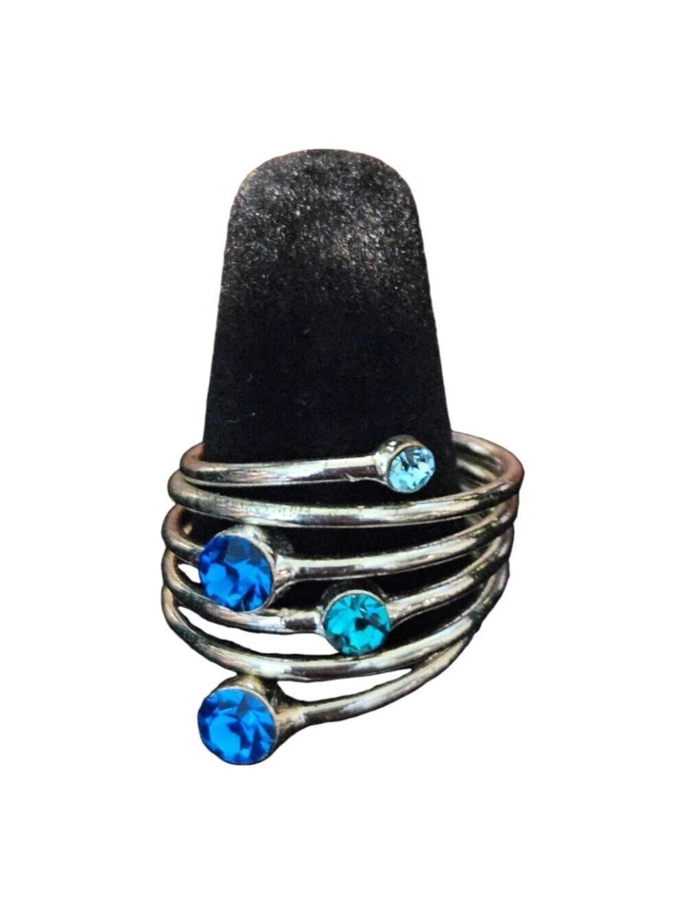 Women's Silvertone Birthstone Ring Size 7 - Picture 7 of 11